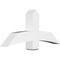 Ekena Millwork Bellingham Architectural Grade PVC Gable Bracket, 48"W x 22"H x 6"D x 6"F, 11/12 Pitch GBP048X22X0606BEL00 - alternate 1